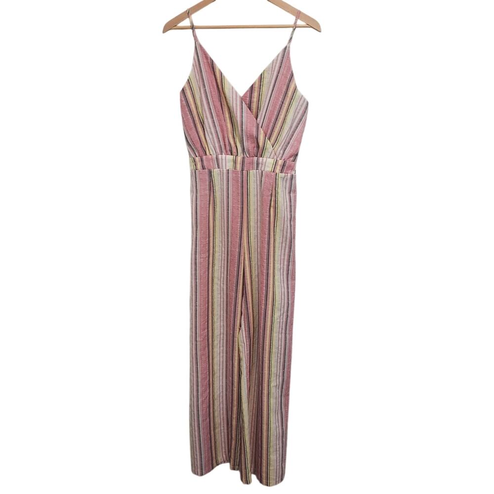 Shein Colorful Spring Long Pant Spaghetti Strap Romper Size 6